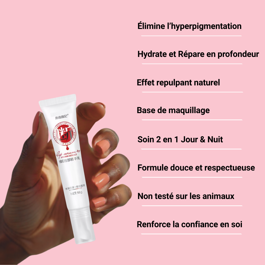 LIP SERUM - JOJOBA OIL. HYALURONIC ACID. VITAMIN E